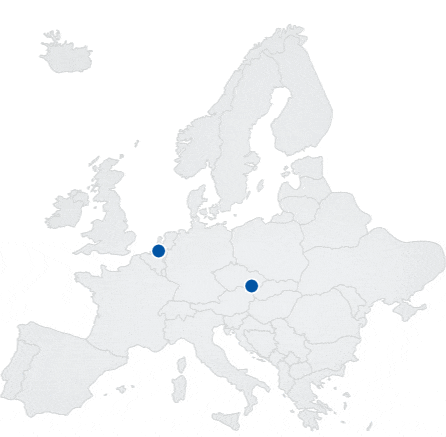 map of hill’s manufacturing site locations in europe